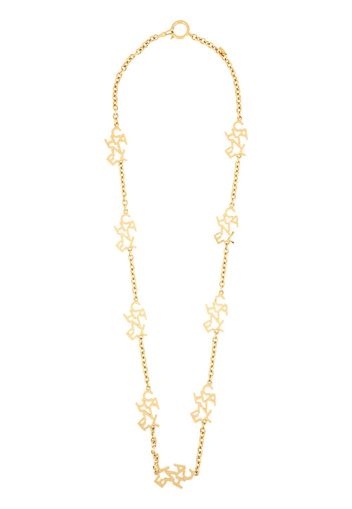 Chanel Pre-Owned Halskette mit Logo-Anhänger - Gold