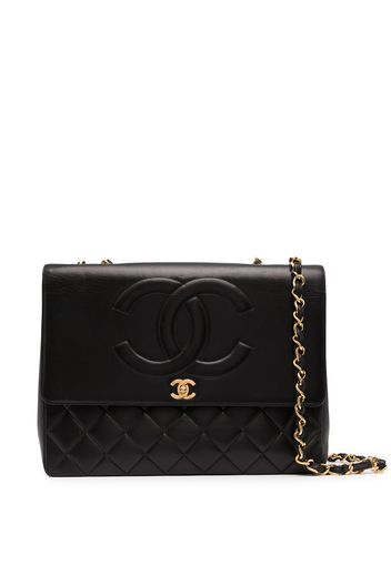 Chanel Pre-Owned 1992 Schultertasche mit Klappdeckel - Schwarz