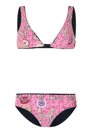 Chanel Pre-Owned Bikini mit Logo-Print - Rosa