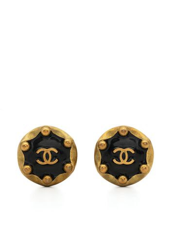 Chanel Pre-Owned 1994 Ohrclips mit CC - Schwarz