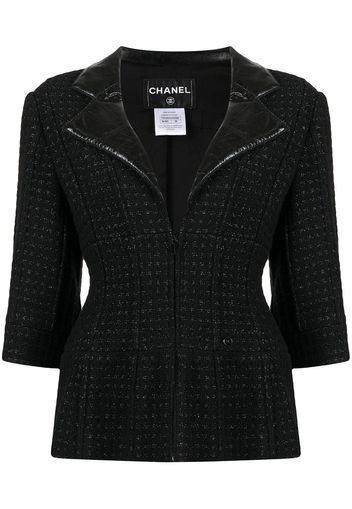 Chanel Pre-Owned single-breasted tweed jacket - Schwarz