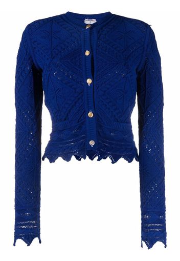 Chanel Pre-Owned 2004 open-knit cardigan - Blau