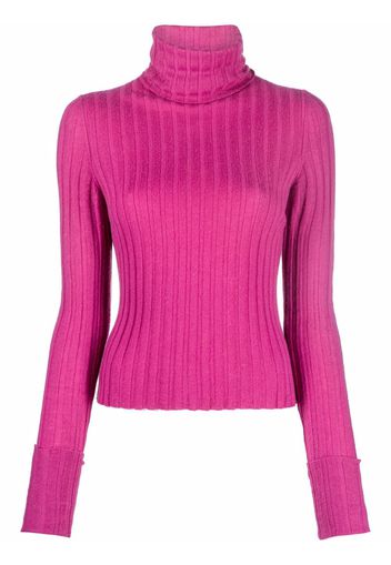 Chanel Pre-Owned 2004 ribbed knit cashmere jumper - Rosa