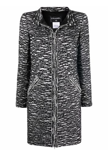 Chanel Pre-Owned 2010 bouclé zip-up jacket - Schwarz