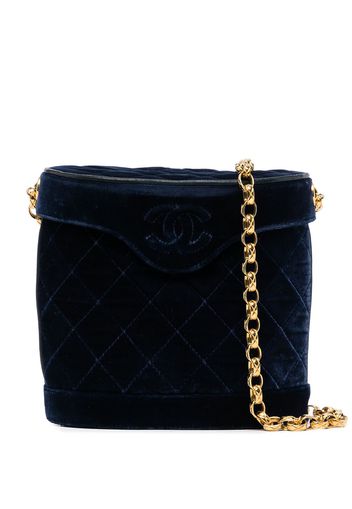 Chanel Pre-Owned 1989-1991 quilted Binocular shoulder bag - Blau