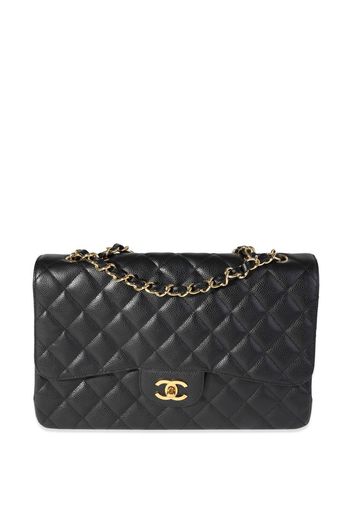 Chanel Pre-Owned Jumbo Classic Flap Schultertasche - Schwarz