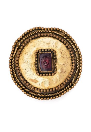 Chanel Pre-Owned 1980s gemstone-encrusted buckle - Gold