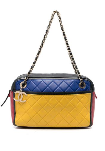 Chanel Pre-Owned 2013-2014 CC colour-block shoulder bag - Blau