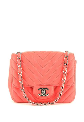 Chanel Pre-Owned Timeless mini Chevron Classic Flap shoulder bag - Rosa