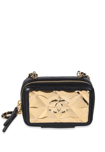 Chanel Pre-Owned Gesteppte Schultertasche mit CC - Schwarz