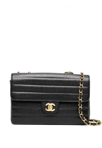 Chanel Pre-Owned 1995 Mittelgroße Classic Flap Schultertasche - Schwarz