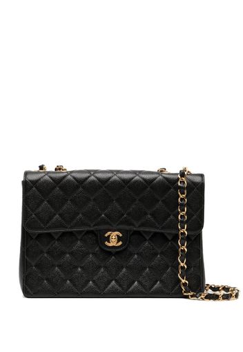 CHANEL Pre-Owned 1998 Jumbo Classic Flap Schultertasche - Schwarz