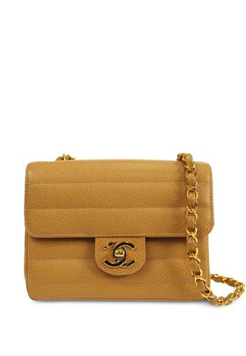 CHANEL Pre-Owned 1995 Mademoiselle mini Classic Flap shoulder bag - Nude