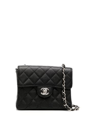 CHANEL Pre-Owned 2000s Mini Square Classic Flap Schultertasche - Schwarz