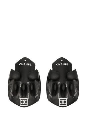 CHANEL Pre-Owned CC logo swimming fins - Schwarz