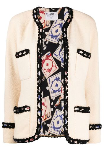 CHANEL Pre-Owned 1990-2000s Bouclé-Jacke - Nude