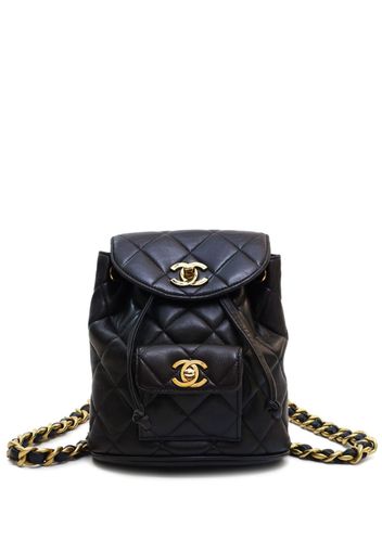 CHANEL Pre-Owned 1992-1994 mini Duma backpack - Schwarz