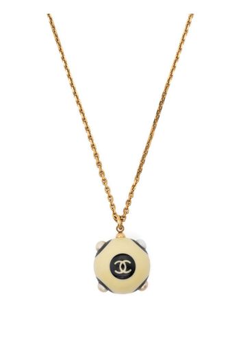 CHANEL Pre-Owned 2002 Halskette mit Kugelanhänger - Gold