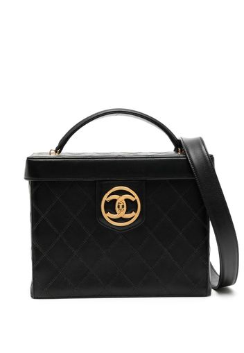 CHANEL Pre-Owned 1995 Zweifarbige Handtasche - Schwarz