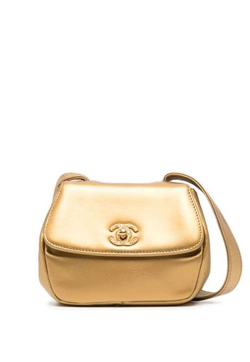 CHANEL Pre-Owned 1992 Schultertasche mit Klappdeckel - Gold