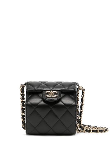 CHANEL Pre-Owned Mini-Tasche mit Kettenriemen - Schwarz