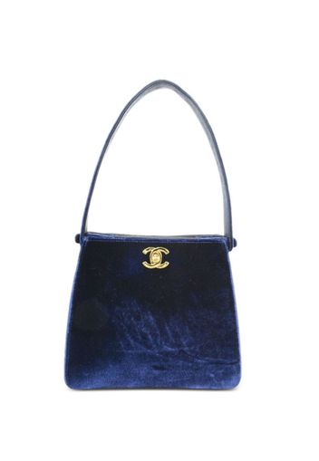 CHANEL Pre-Owned 1998 Handtasche aus Samt - Blau