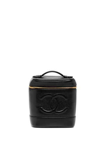 CHANEL Pre-Owned 2002 CC stitch vanity bag - Schwarz