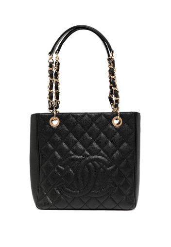 CHANEL Pre-Owned 2011 Petite Shopping Handtasche - Schwarz