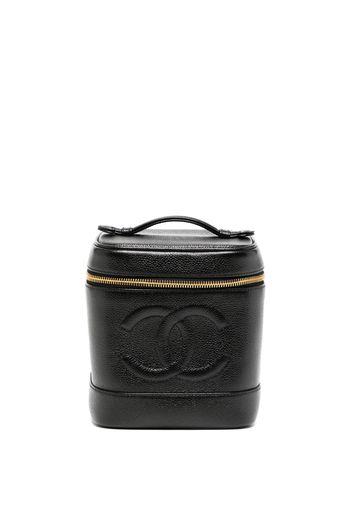 CHANEL Pre-Owned 2002 Kosmetiktasche mit CC-Steppung - Schwarz