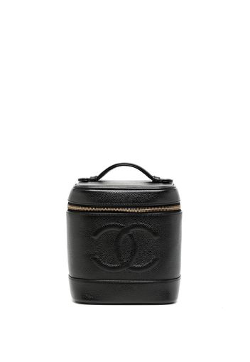 CHANEL Pre-Owned 2002 CC stitch vanity bag - Schwarz