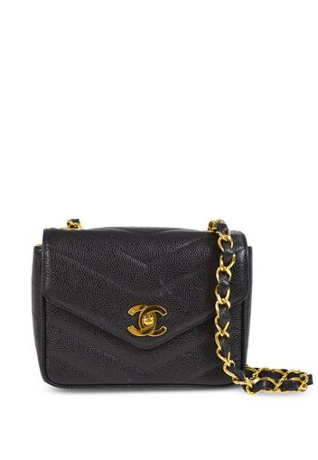 CHANEL Pre-Owned 1995 Mini Classic Flap Schultertasche - Schwarz