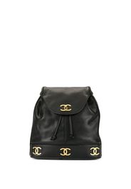 Chanel Pre-Owned Rucksack mit Kette - Schwarz