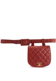 Chanel Pre-Owned 1990s Gesteppte Gürteltasche mit CC-Logo - Rot