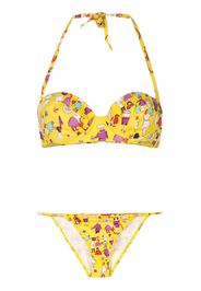 Chanel Pre-Owned 2001 Bikini mit Print - Gelb