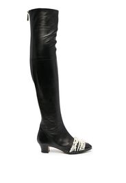 Chanel Pre-Owned Verzierte Stiefel - Schwarz