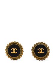 Chanel Pre-Owned 2010s Ohrclips mit CC - Schwarz