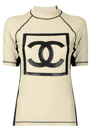 Chanel Pre-Owned 2003 Sport T-Shirt mit CC-Patch - Weiß