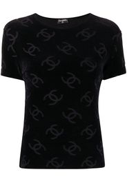 Chanel Pre-Owned 1996 T-Shirt mit CC - Schwarz