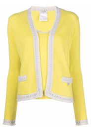 Chanel Pre-Owned 2003 layered knitted cashmere cardigan - Gelb