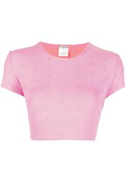 Chanel Pre-Owned 1997 Cropped-T-Shirt mit CC - Rosa
