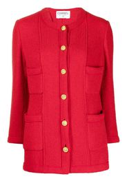 Chanel Pre-Owned Jacke mit rundem Ausschnitt - Rot