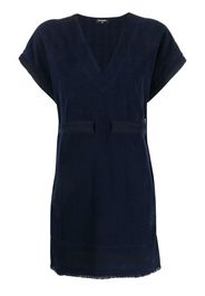 Chanel Pre-Owned Ausgefranstes Kleid - Blau