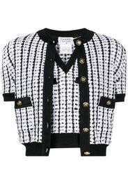 CHANEL Pre-Owned Gestrickter Tweed-Cardigan - Schwarz