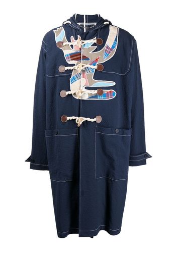 Charles Jeffrey Loverboy patch-detail duffle coat - Blau