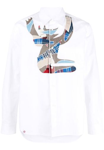 Charles Jeffrey Loverboy patchwork detail shirt - Weiß