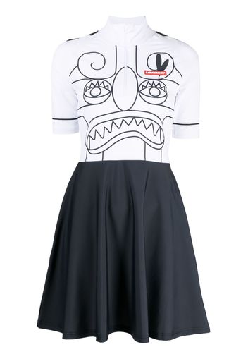 Charles Jeffrey Loverboy Kleid mit Print - Schwarz