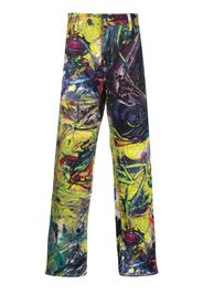 Charles Jeffrey Loverboy Moonlight Jeans mit Print - Gelb