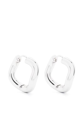 Charlotte Chesnais Small Wave loop earring - Silber