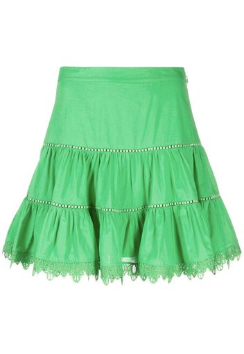 Charo Ruiz Ibiza Argy tiered miniskirt - Grün