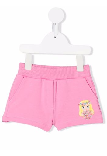 Chiara Ferragni Kids Shorts mit Chiara-Print - Rosa